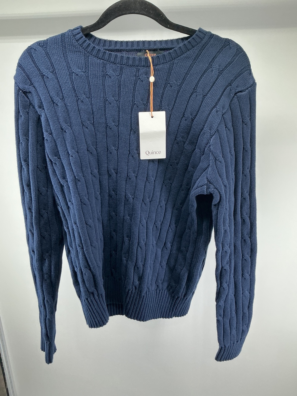 100% Organic Cotton Cable Crewneck Sweater